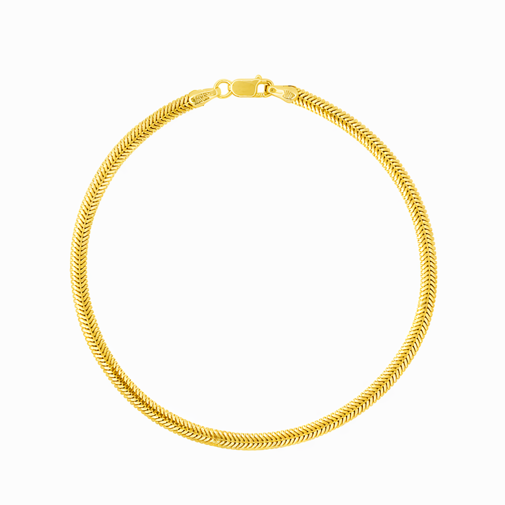 22 Ayar Balık Sırtı Zincir Altın Kolye