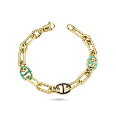 Eterna Altın Renkli Mineli Bileklik
