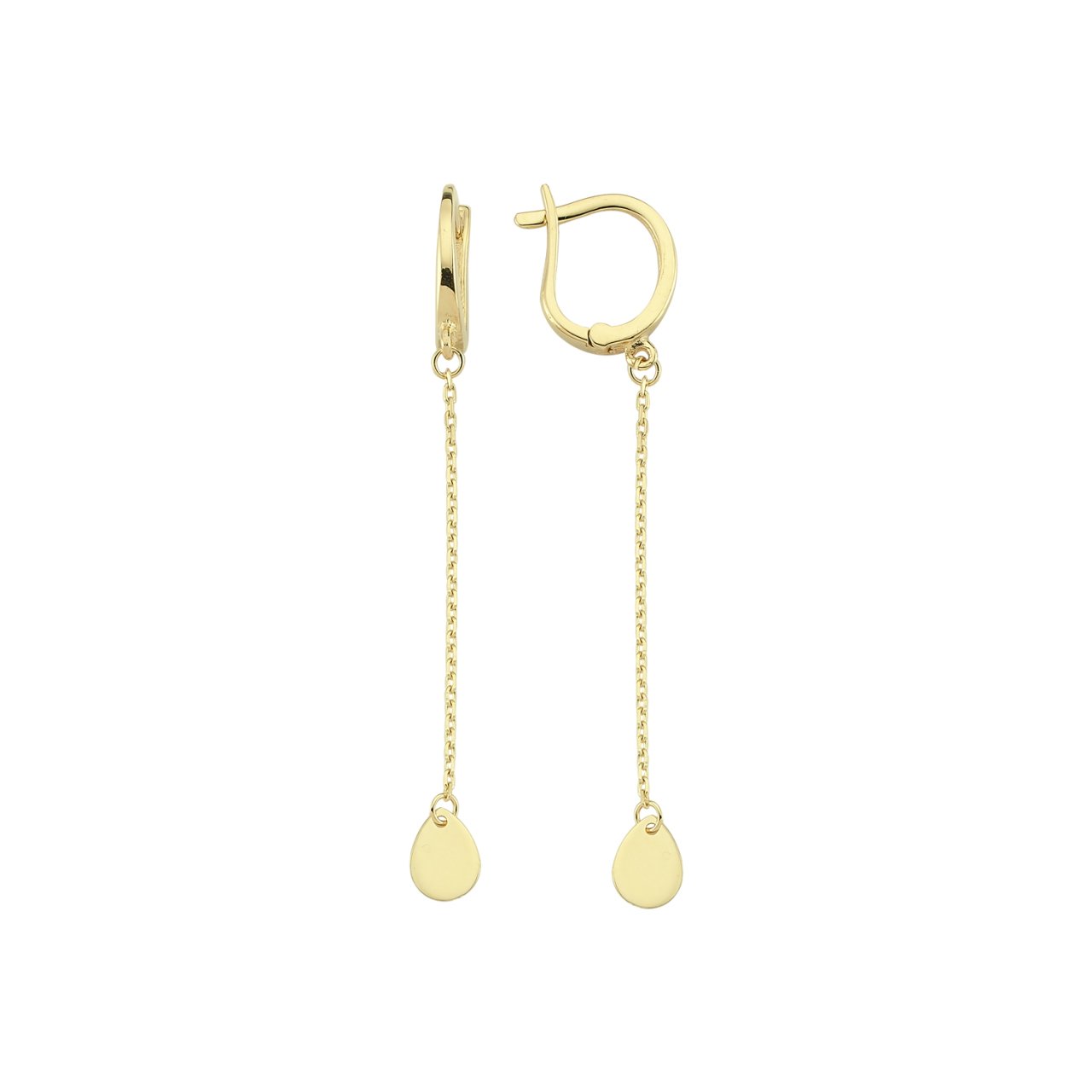 Sallantılı Damla Altın Küpe