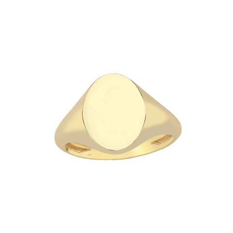 Altın Oval Şovalye Yüzük