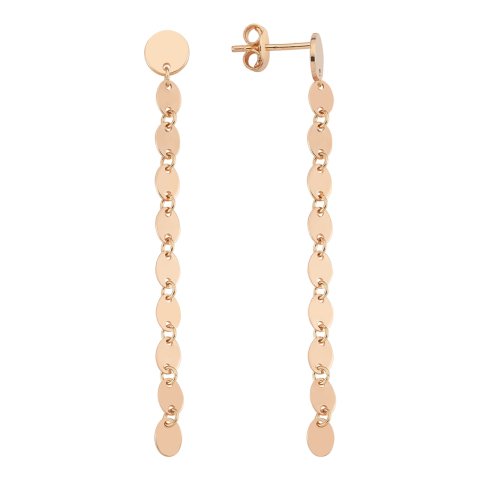 Sallantılı Pullu Altın Küpe