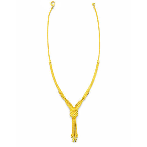 Altın Kalze Örgü Dorikalı Gerdanlık