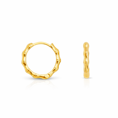 Altın Kemik Halka Küpe