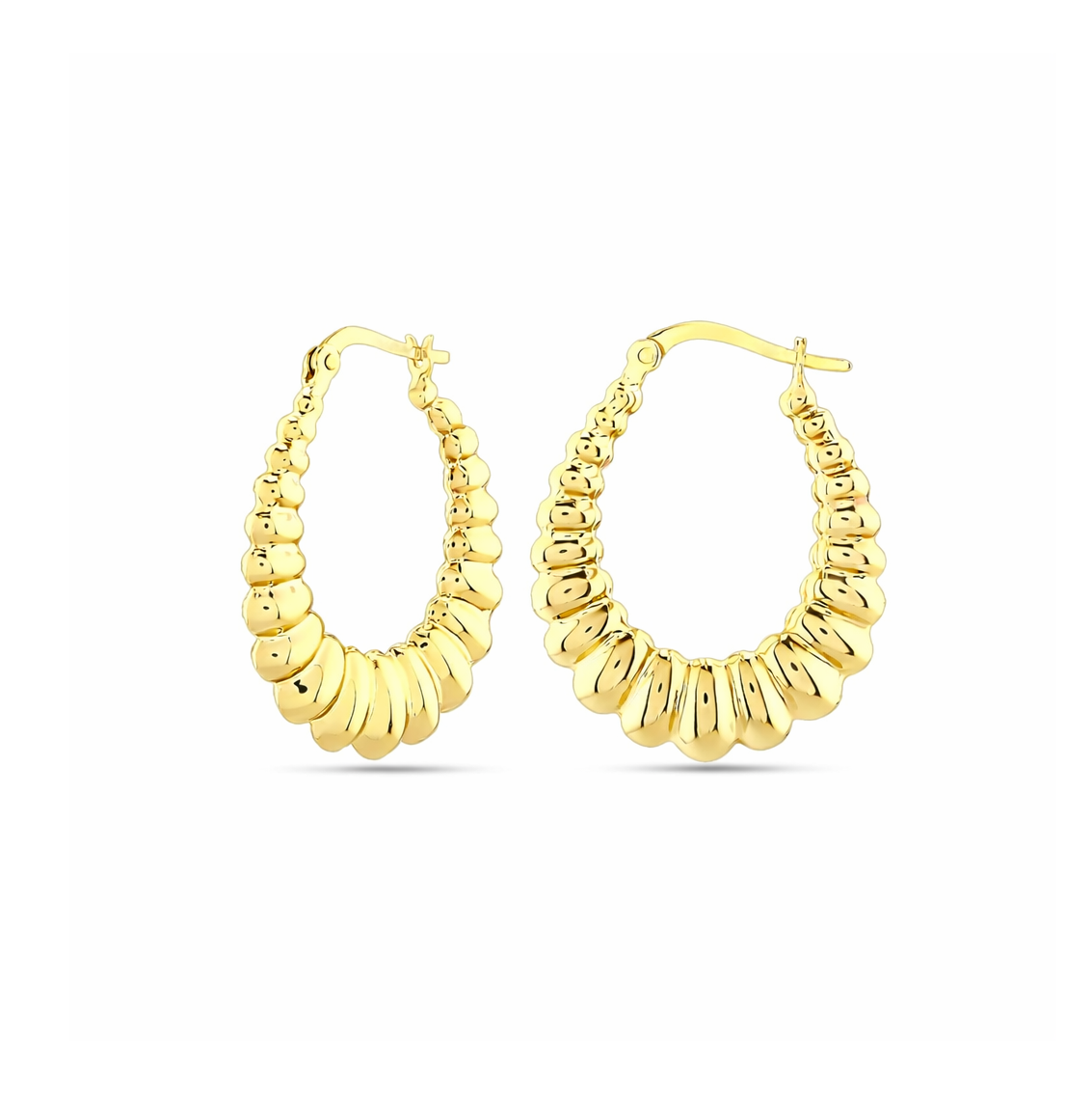 Deniz Kabuğu Altın Küpe