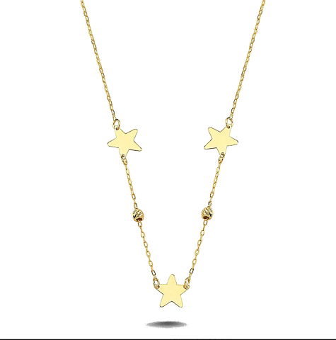 Altın Yıldızlı Kolye