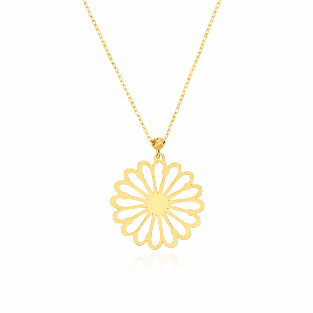 Altın Papatya Kolye