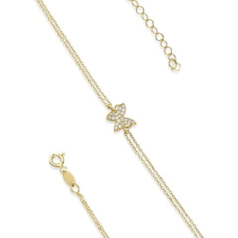 Altın Kelebekli Bileklik