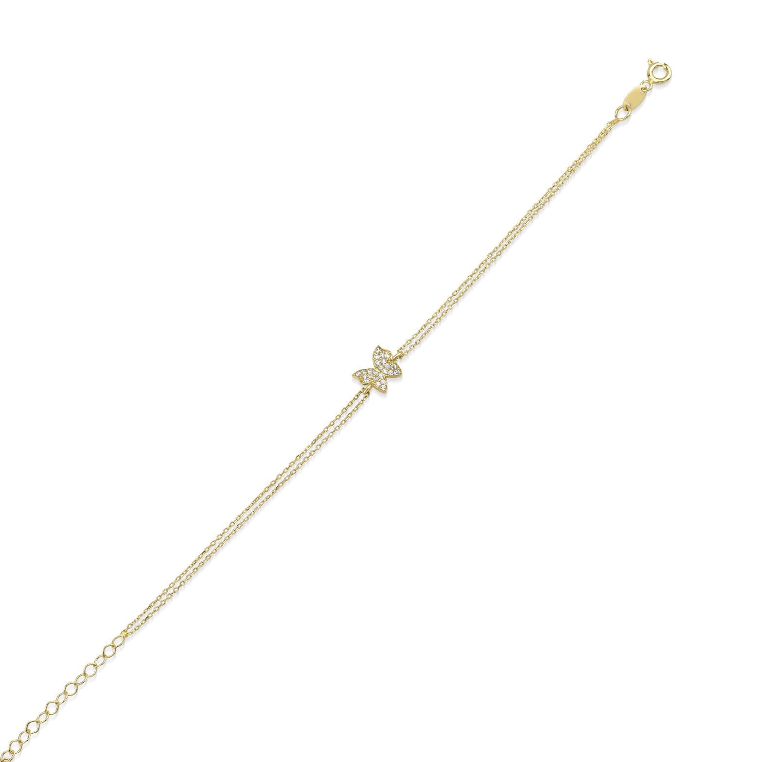 Altın Kelebekli Bileklik