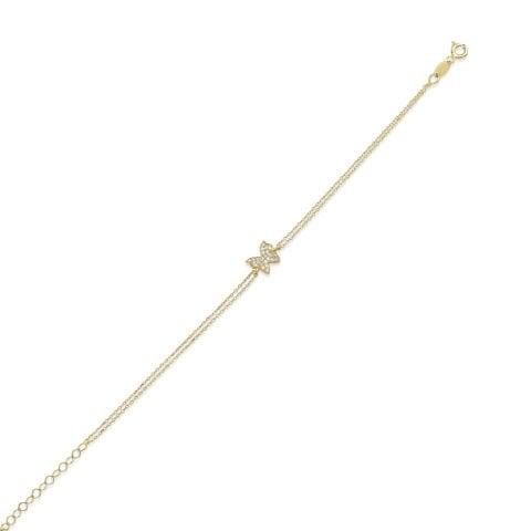 Altın Kelebekli Bileklik