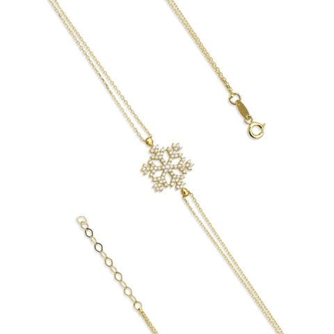 Altın Kar Tanesi Bileklik