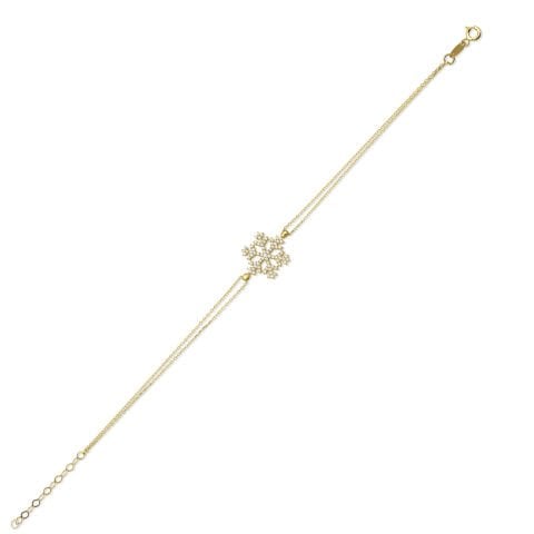 Altın Kar Tanesi Bileklik