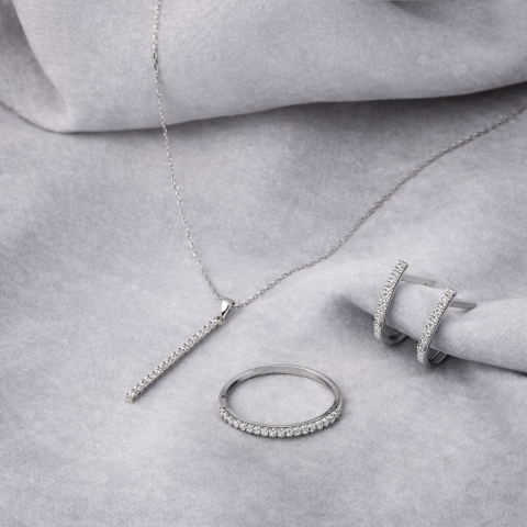 Altın Tek Sıra Su Yolu 3'lü Set