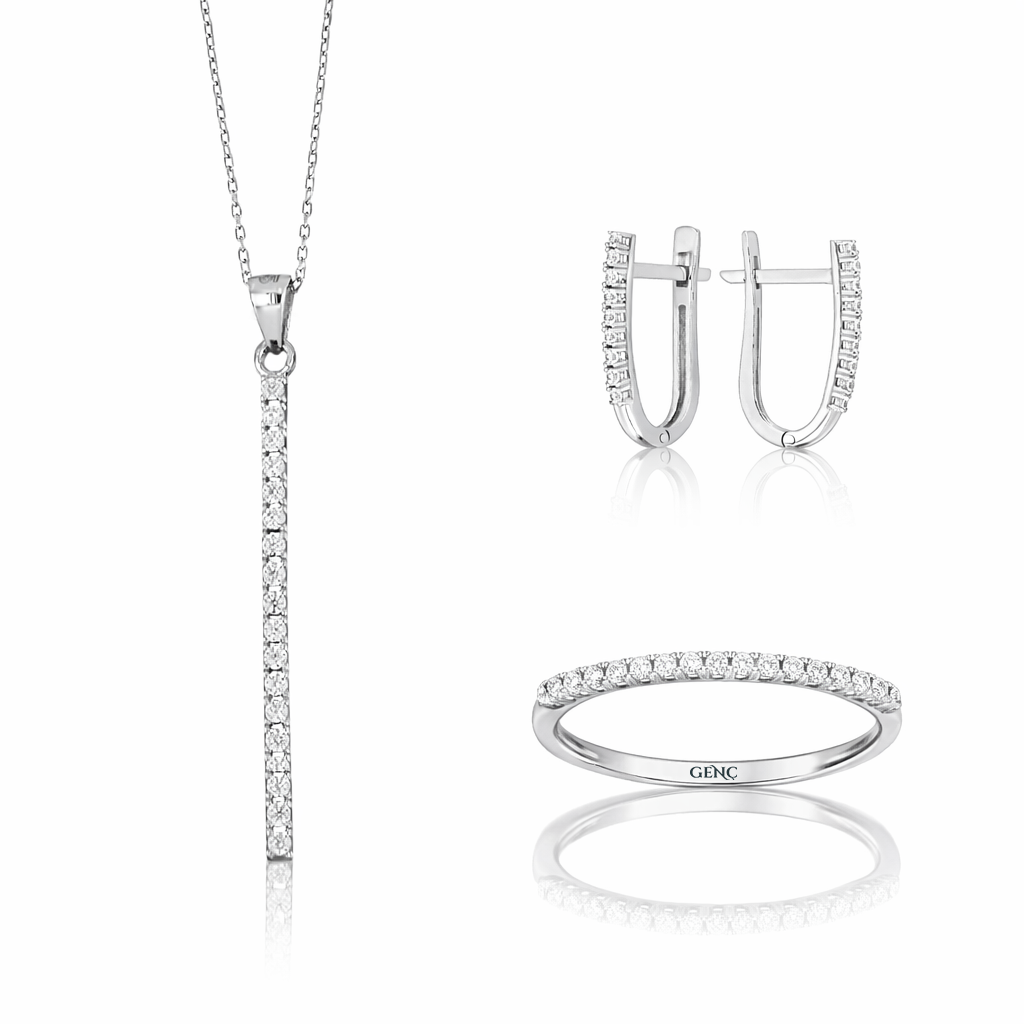 Altın Tek Sıra Su Yolu 3'lü Set