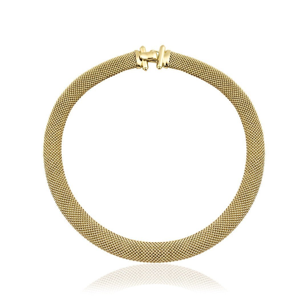 Kalın Hasır Altın Kolye