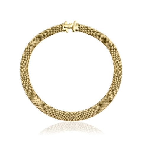 Kalın Hasır Altın Kolye