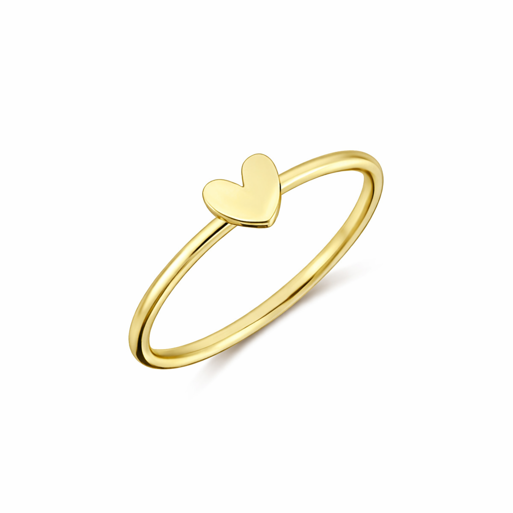 Kalp Figürlü Altın Yüzük